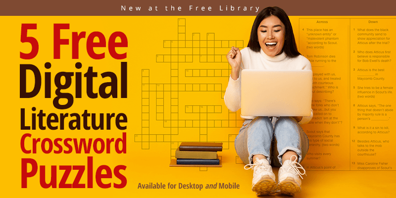 5 Free Digital Literature Crossword Puzzles
